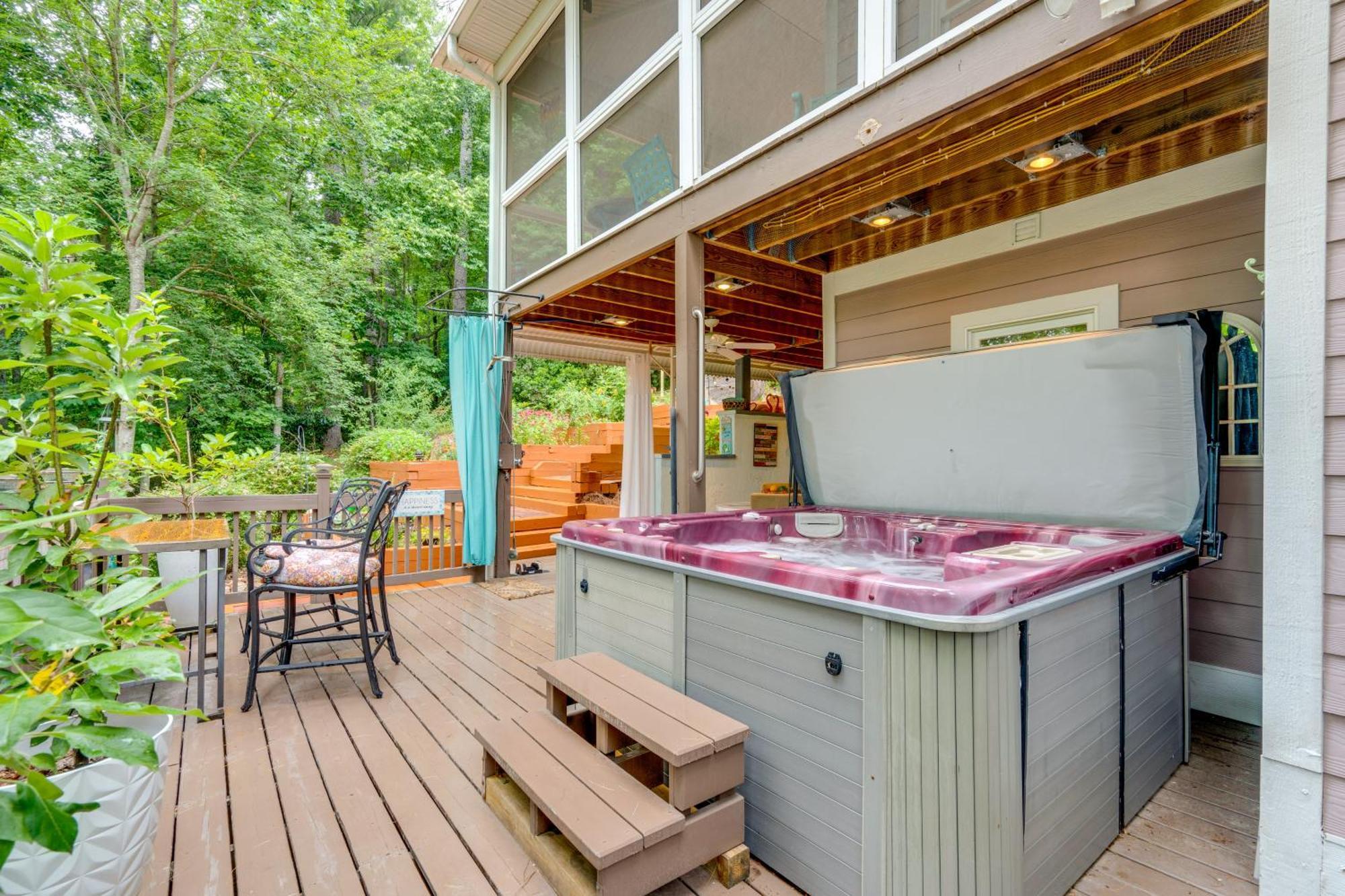 Creekside Hendersonville Haven Hot Tub And Fire Pit 외부 사진